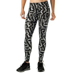 Nike Leg-A-See Black White Print Leggings NWT Small